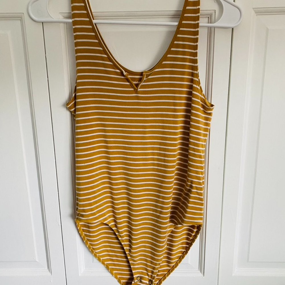 American Eagle Striped Body Suit